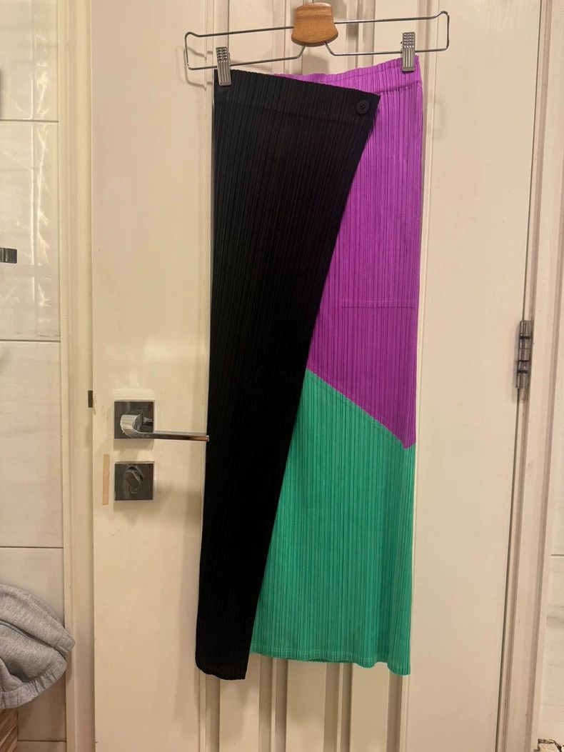 Issey Miyake Issey Miyake size:3 Multicolored skirt Size 42" / US 20 - 1 Thumbnail
