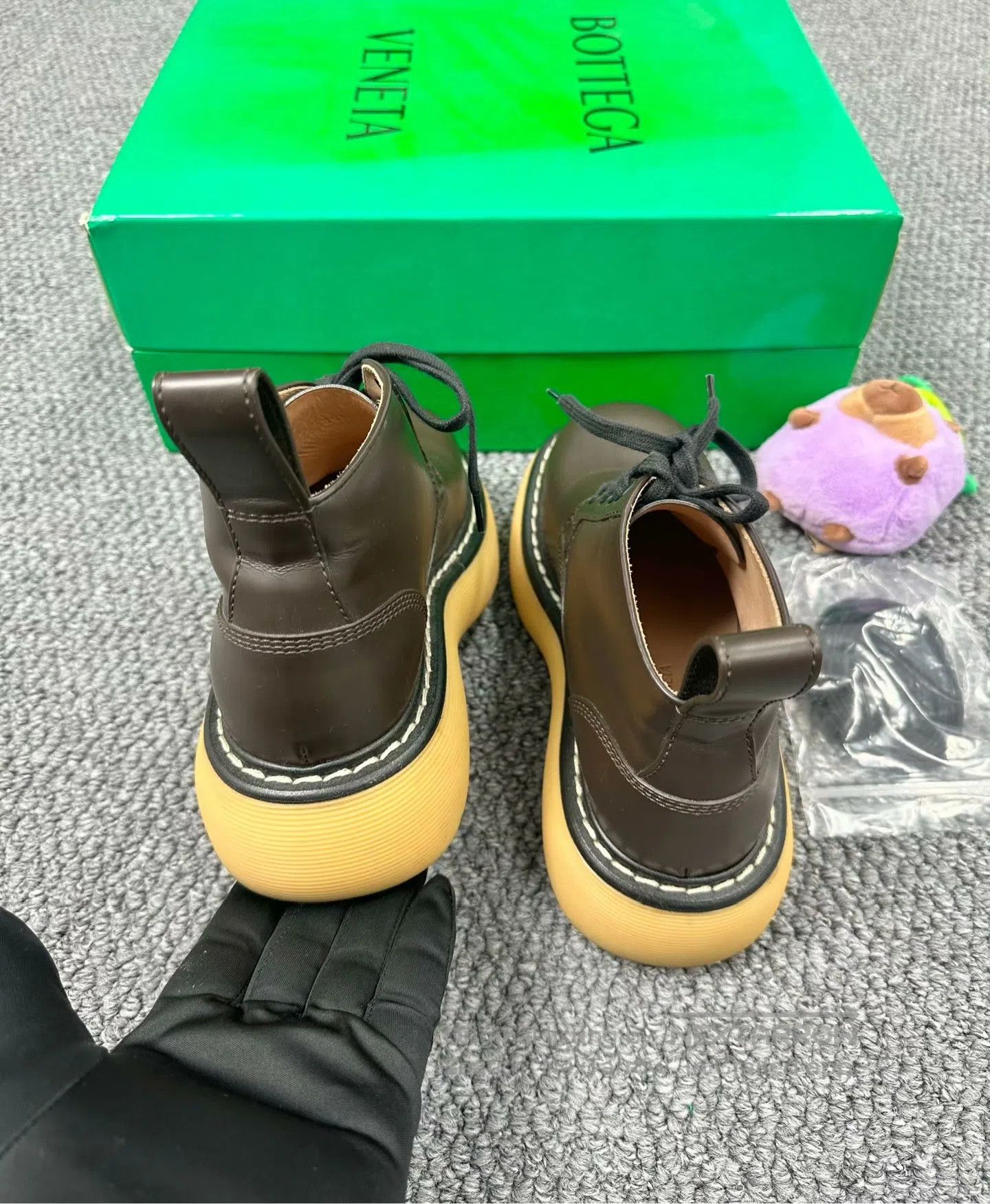 Bottega Veneta Bottega Veneta Brown lace-up Chelsea boots| Size US 5 / IT 35 - 3 Thumbnail