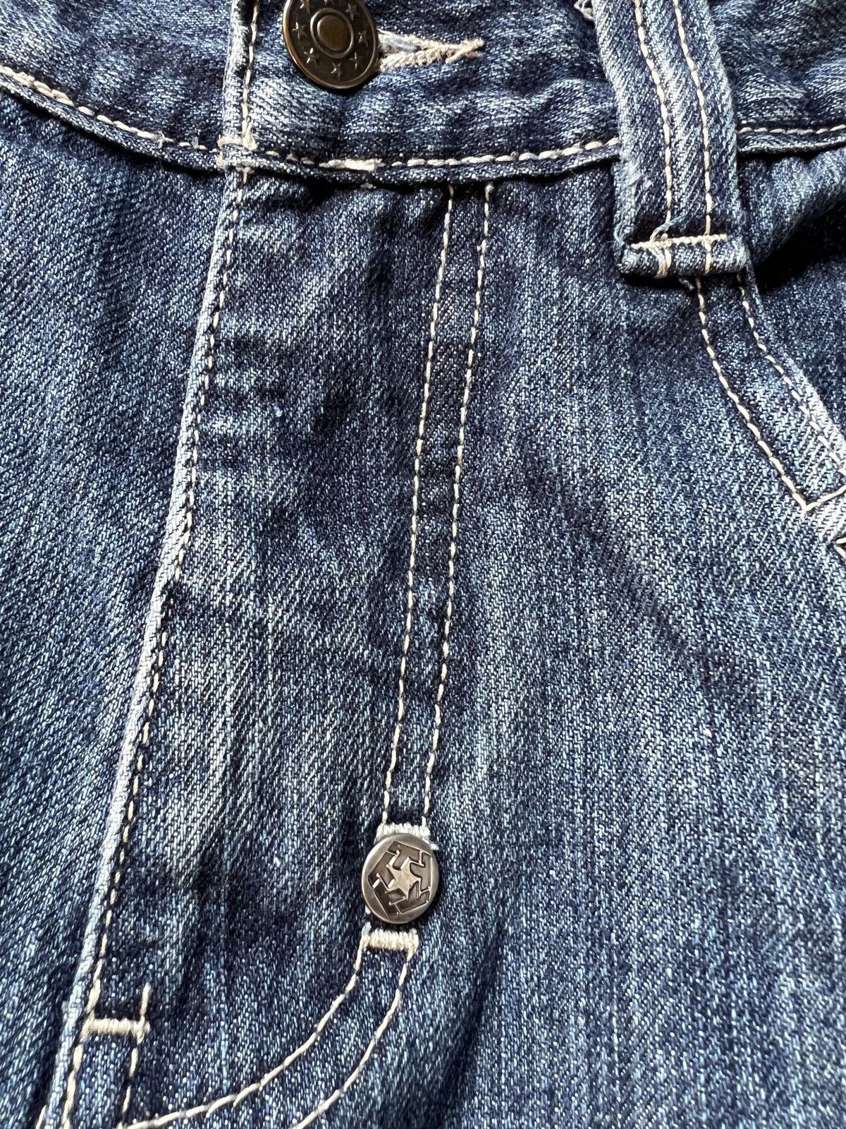 Tribal Streetwear Vintage TrIbal Embroidered Logo Denim Jeans Y2k Streetwear Size US 30 / EU 46 - 7 Thumbnail