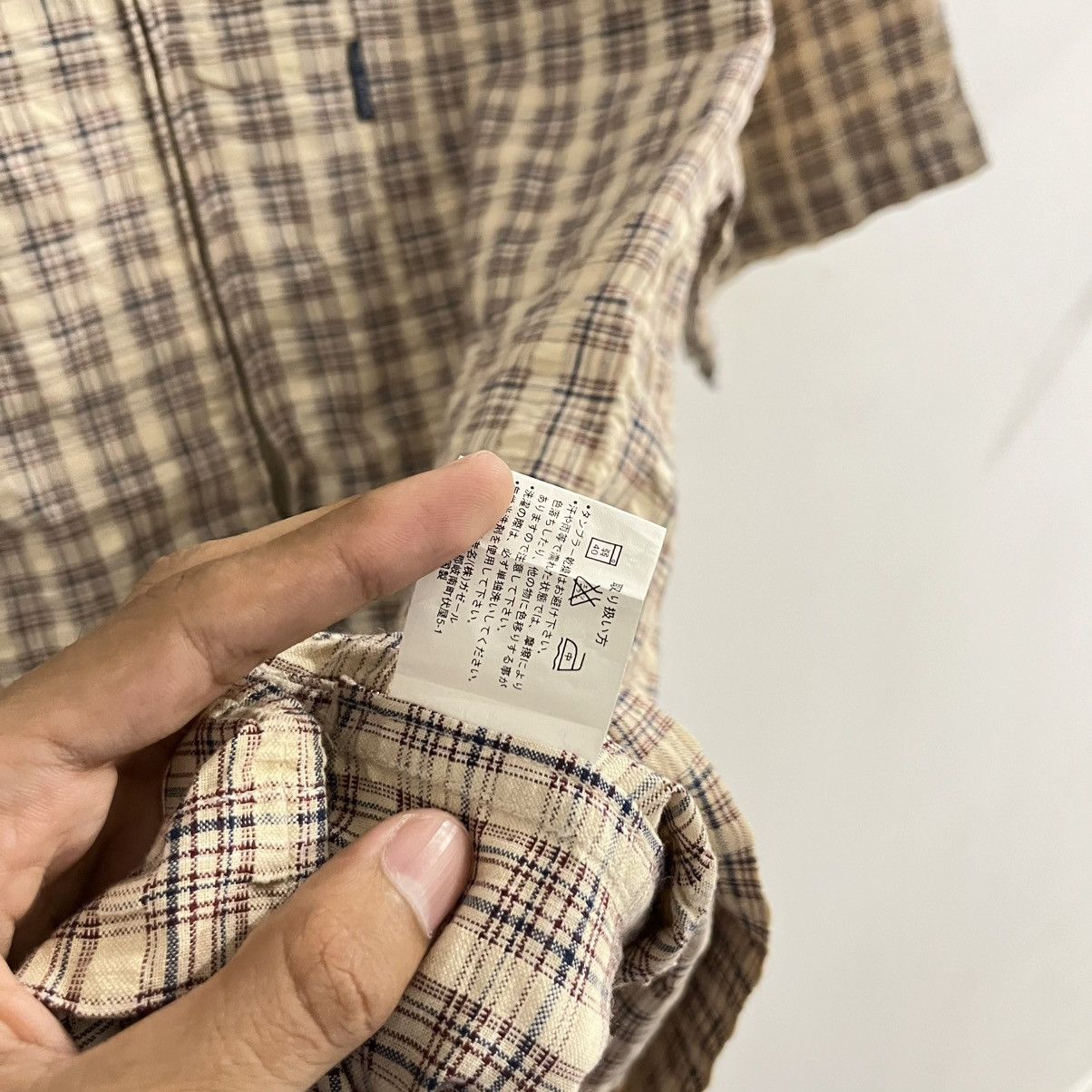 Japanese Brand Cubic Measure Plaid Zip Shirt - Jun25 Size US M / EU 48-50 / 2 - 5 Thumbnail