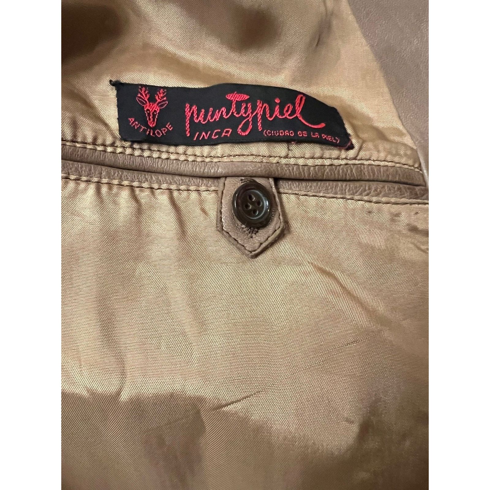Other Antilope Puntypiel Inca Mens Jacket Size 44 Vicuña Wool Size US L / EU 52-54 / 3 - 9 Thumbnail
