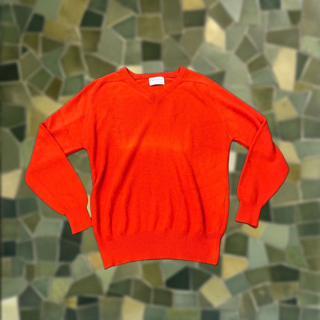 Vintage VINTAGE Golf-Abouts Sweater Mens Medium Red V-Neck Knit Pullover Size US M / EU 48-50 / 2 - 1 Thumbnail