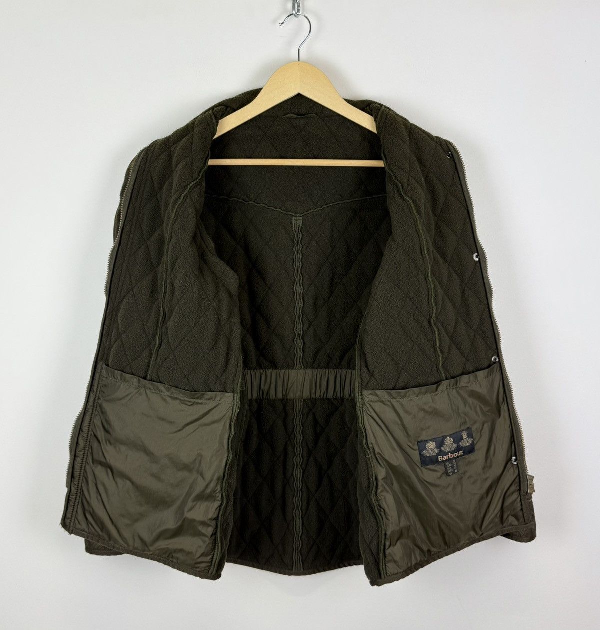 Barbour Barbour Cavalry Polarquilt Jacket Dark Olive Green Top Size L / US 10 / IT 46 - 9 Thumbnail