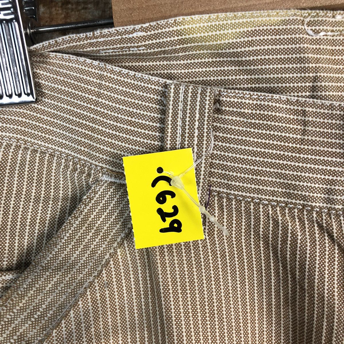 Japanese Brand DL Dogman stripe Brown Cargo Multipocket Pants #C629 Size US 29 - 13 Thumbnail