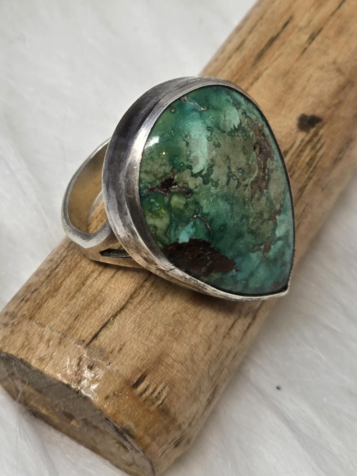 Sterling Silver Herbert Tsosie Royston Turquoise Ring Sz 6 Sterling Size ONE SIZE - 1 Thumbnail