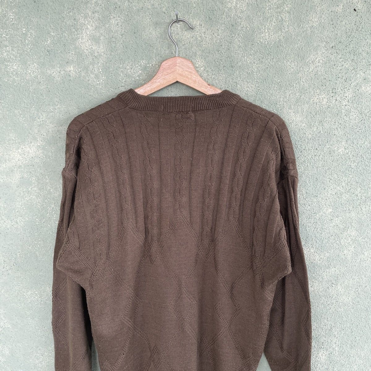 Aran Isles Knitwear Vintage Japanese Brand THRASHED Knitwear Sweater Jumper Size US M / EU 48-50 / 2 - 11 Thumbnail