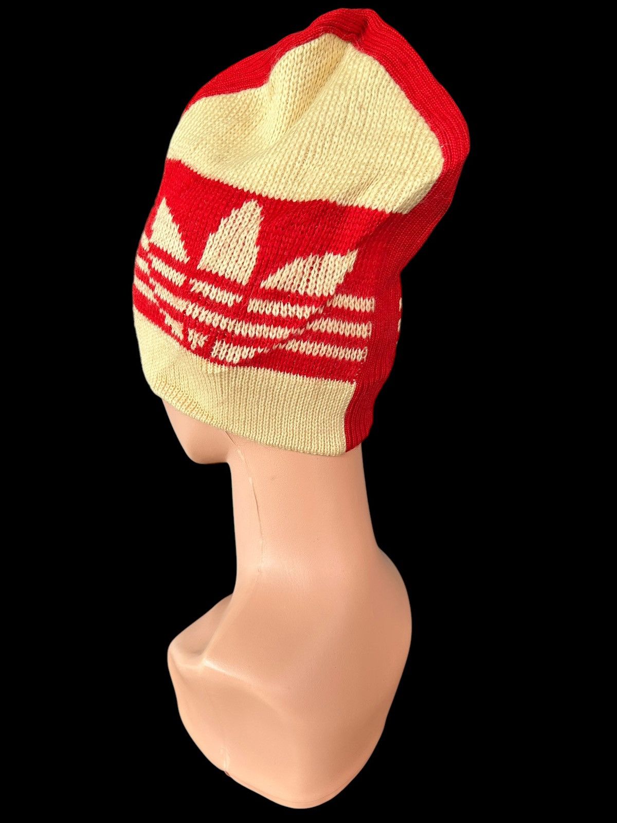 Japanese Brand × Kapital × Vintage Vtg Adidas Mohawk Style Beanie Hats knitt Size ONE SIZE - 4 Thumbnail