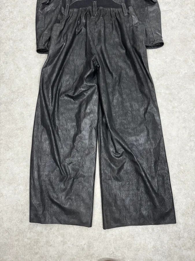 Emporio Armani 2000s Emporio Armani Black Leather Combination Size 42R - 10 Thumbnail