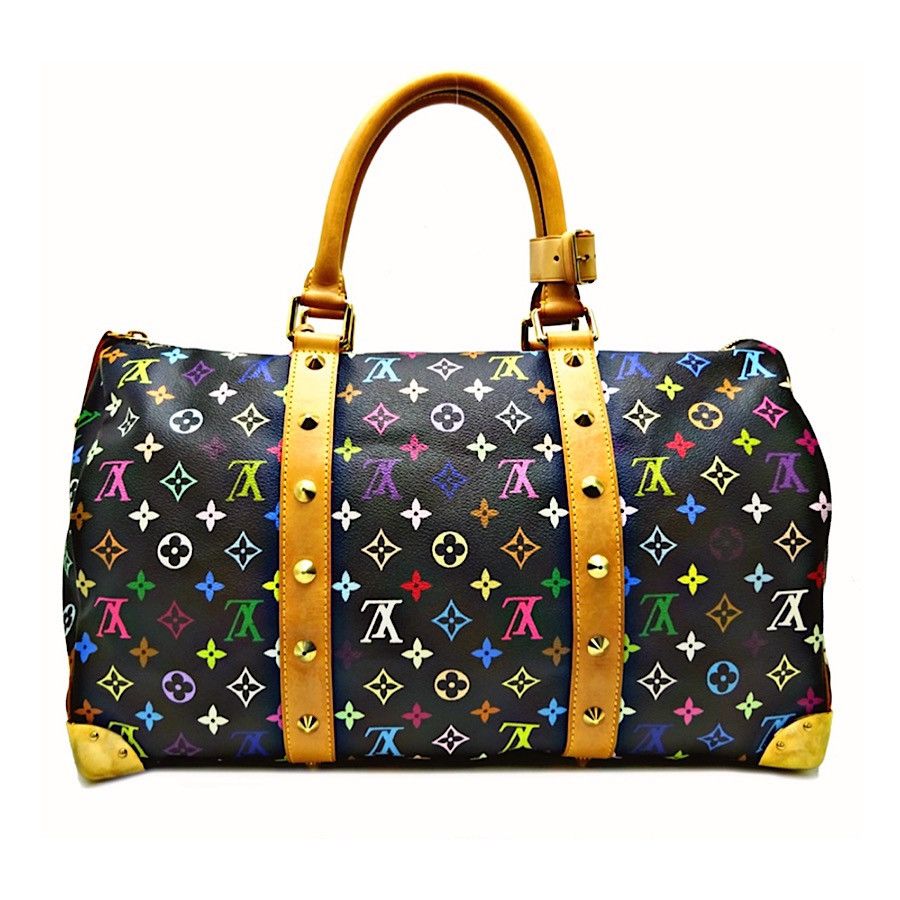 Louis Vuitton Authentic Vuitton Multicolore Noir Keepall 45 Size ONE SIZE - 2 Thumbnail