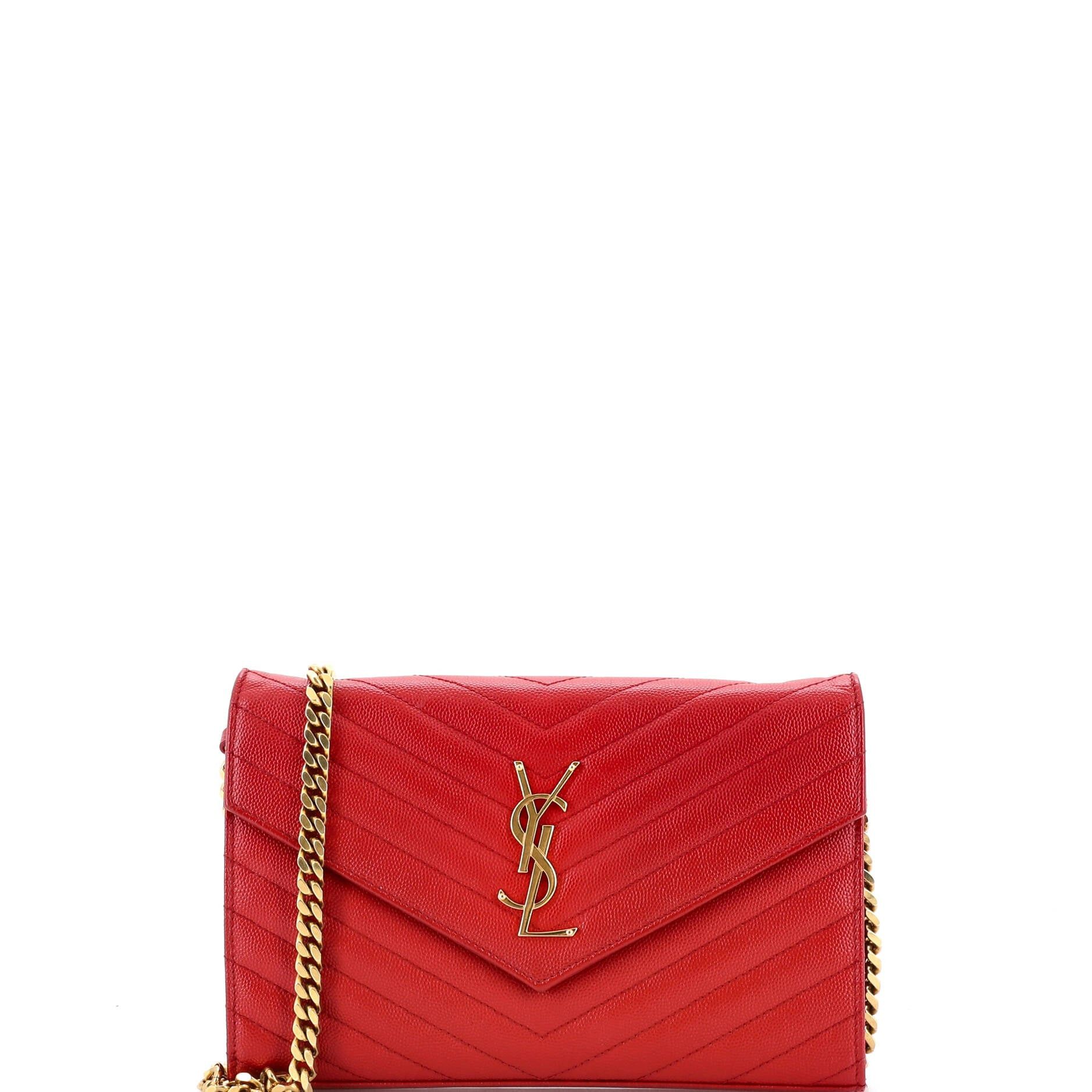 Saint Laurent Paris Classic Monogram Wallet on Chain Size ONE SIZE - 1 Thumbnail