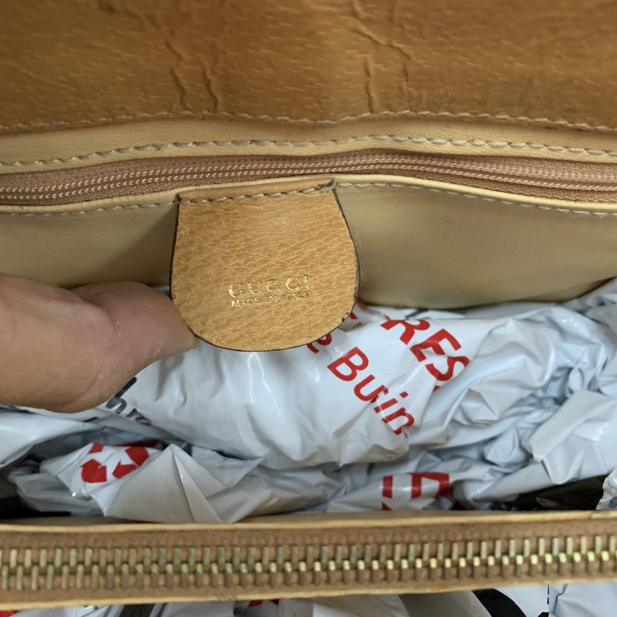 Gucci Gucci Leather Vintagr Document Bag Size ONE SIZE - 14 Thumbnail