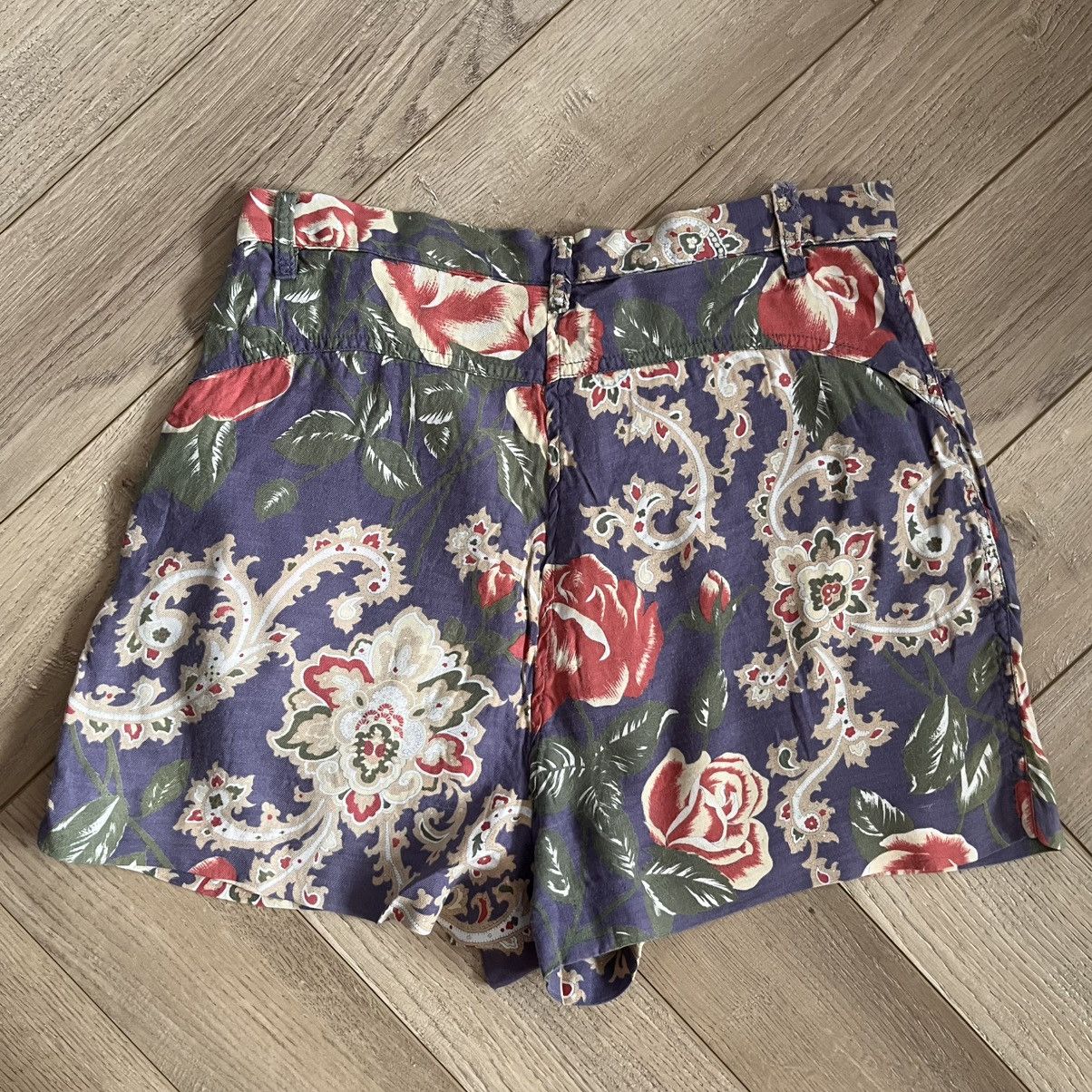 Helmut Lang Helmut Lang Vintage 90's Archive Floral Shorts Size 27" / US 4 / IT 40 - 6 Thumbnail