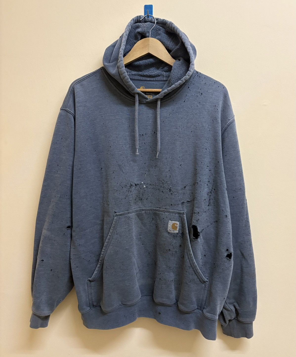 Carhartt Vintage Carhartt Hoodie Damaged Trashed Sun Faded Distressed Size US L / EU 52-54 / 3 - 1 Thumbnail