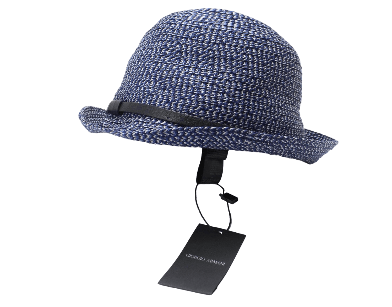 Giorgio Armani GIORGIO ARMANI Hat Men's 57 CM Braided Lamb Leather Detail Size ONE SIZE - 2 Thumbnail
