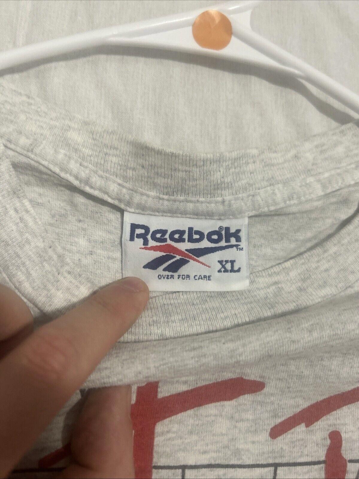 Reebok VTG 1990s Reebok Post To Post T-Shirt Size US XL / EU 56 / 4 - 3 Thumbnail