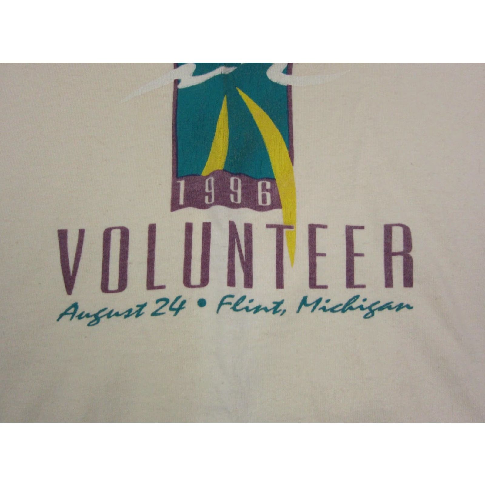 Fruit Of The Loom Vintage Fruit of the Loom Shirt Mens XL White 90s Outdoor Racing Festival T-Shirt Crew Neck Short Sleeve Size US XL / EU 56 / 4 - 3 Thumbnail
