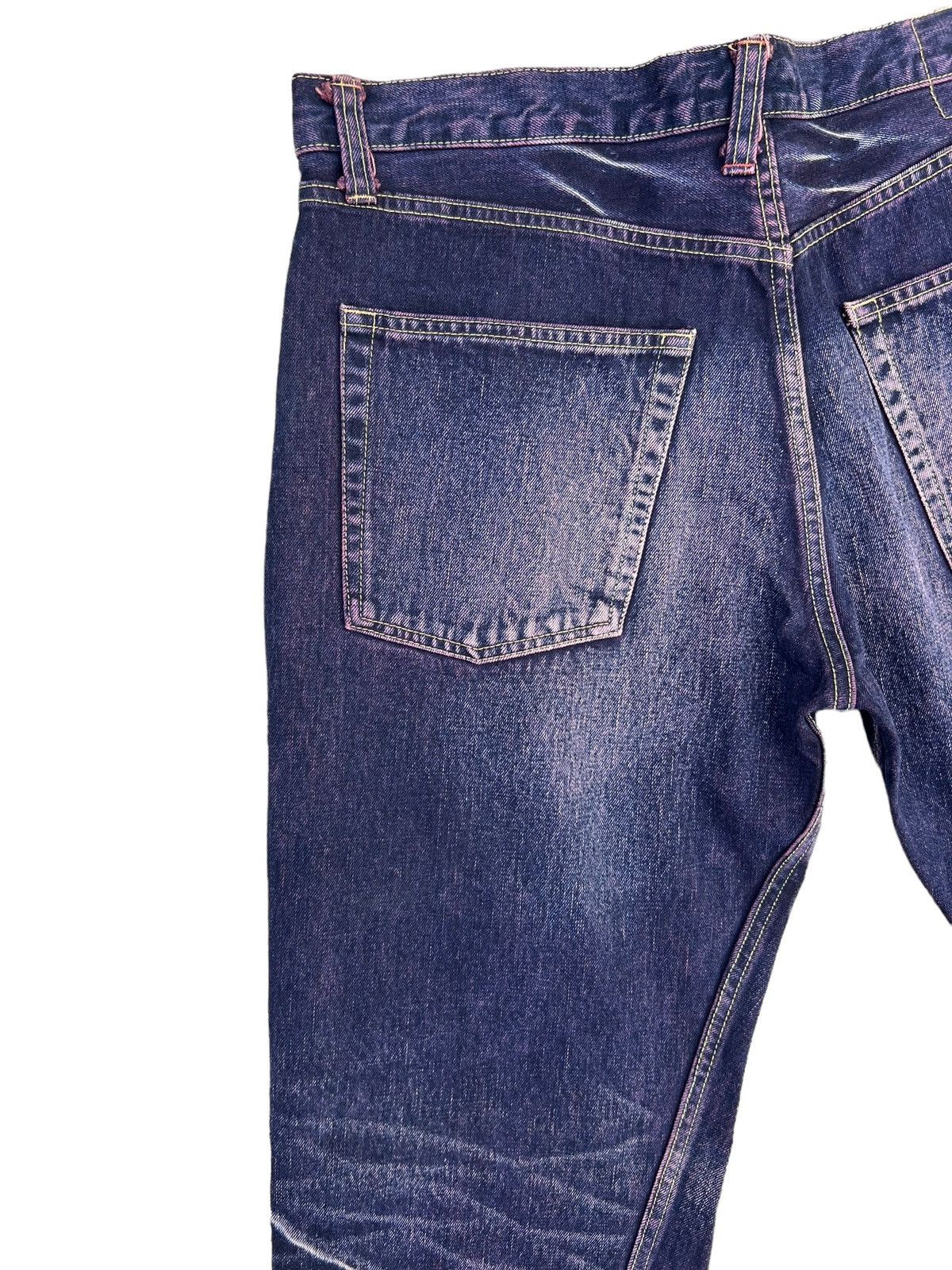 Beams Japan Vintage WHATZIS Japan Ripped Redline Selvedge Denim Jeans Size US 34 / EU 50 - 13 Thumbnail
