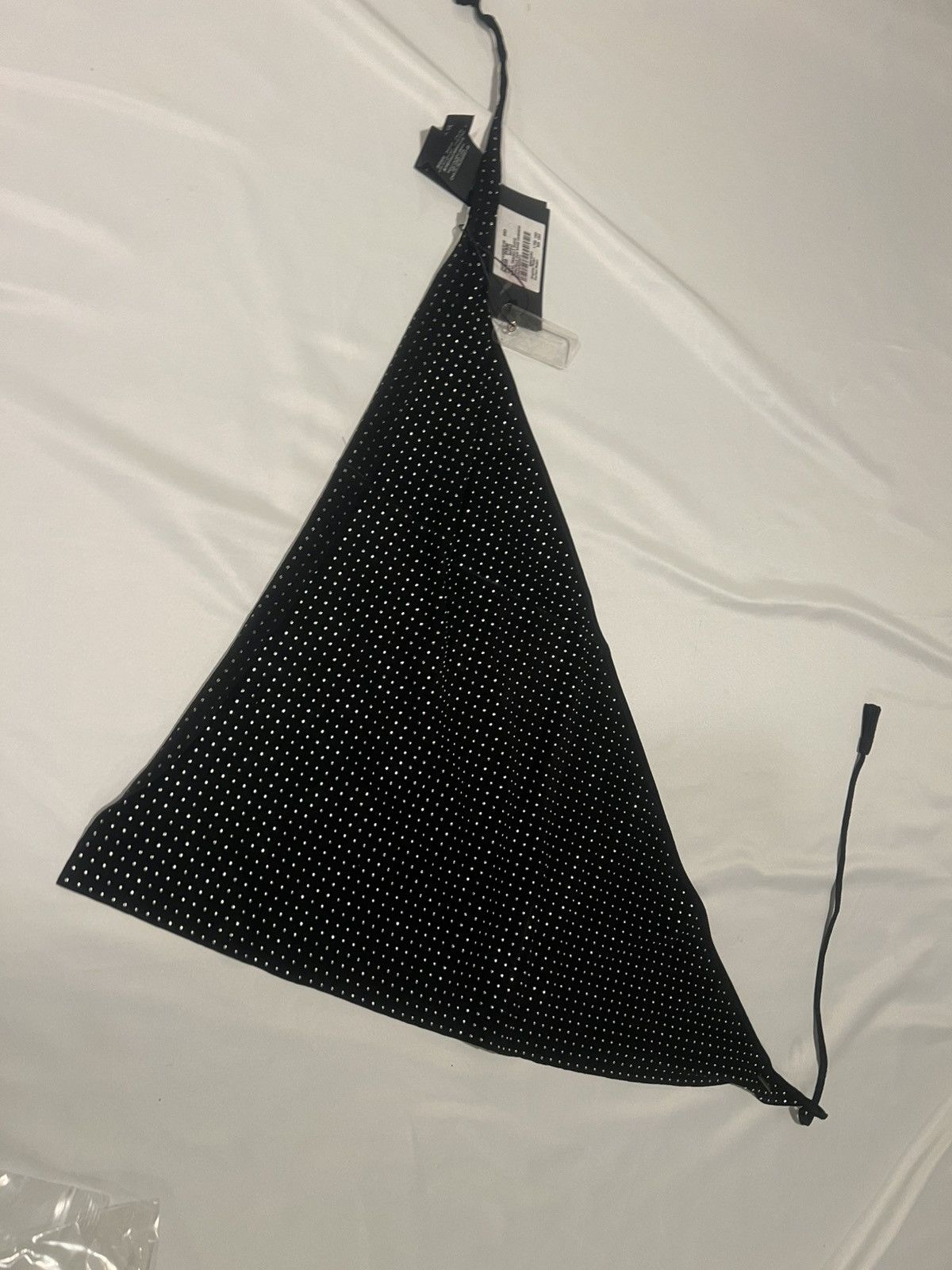 Saint Laurent Paris Saint Laurent suede triangle dotted scarf. $1500 Size ONE SIZE - 11 Thumbnail
