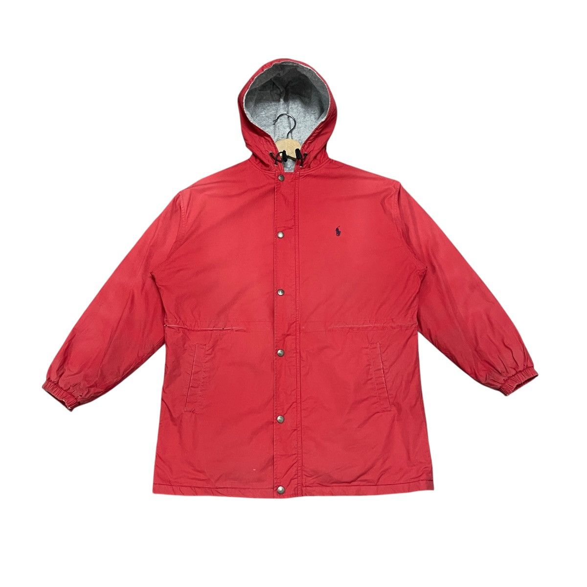Polo Ralph Lauren Vintage 90s Polo Ralph Lauren Red Hooded Windbreaker Jacket Size US L / EU 52-54 / 3 - 1 Thumbnail