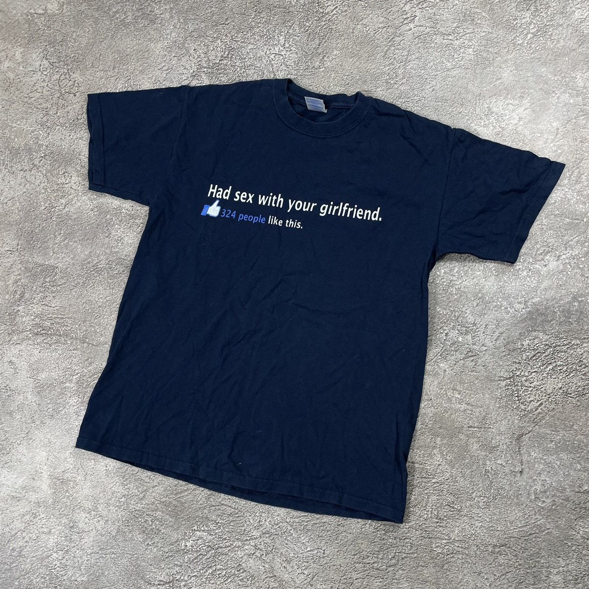 Vintage Y2K Faded Black Graphic Tee Humor Streetwear Oversized M Size US M / EU 48-50 / 2 - 4 Thumbnail