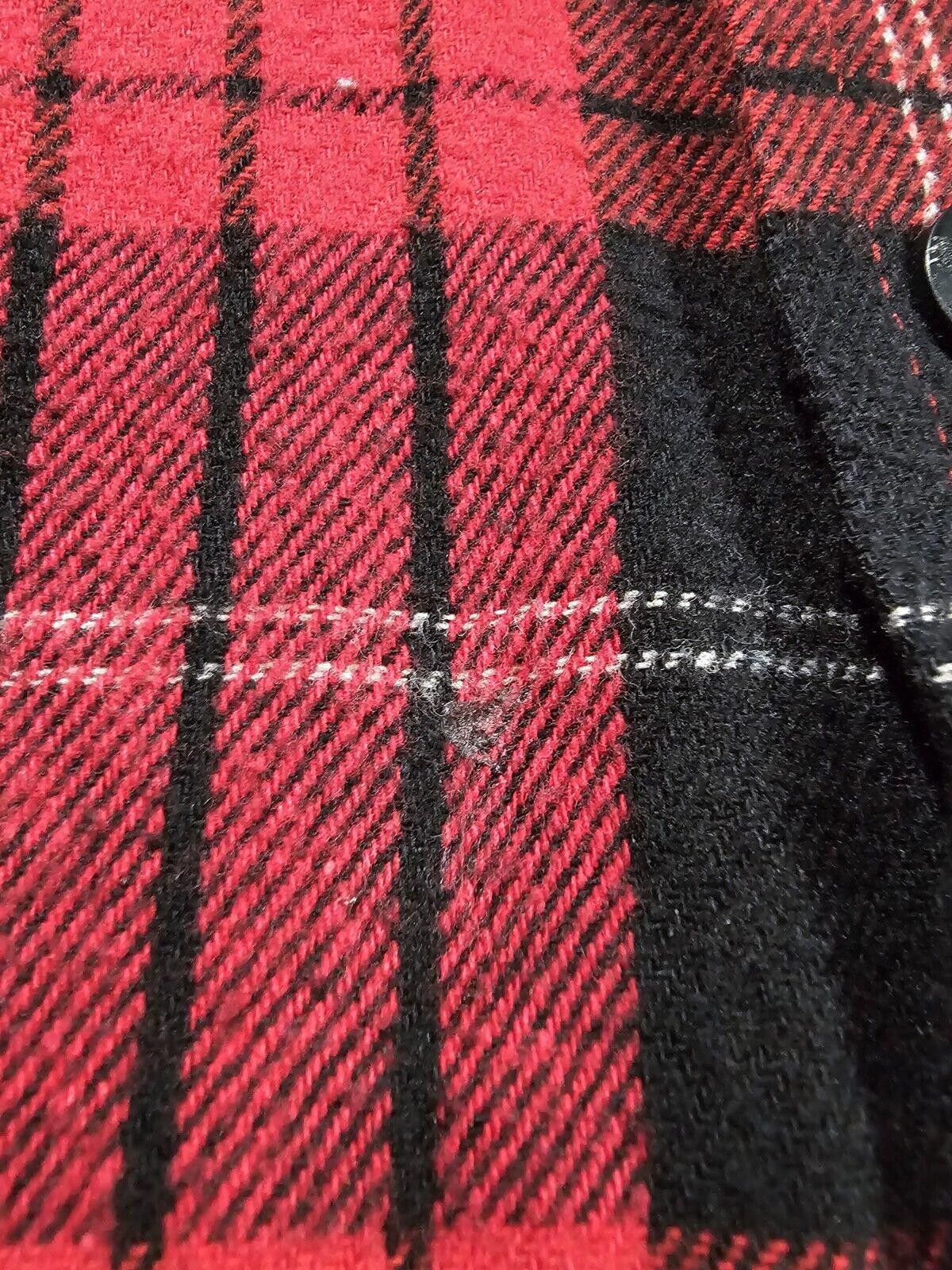 Rainforest Rainforest Men's Heavyweight Flannel Shirt Black/Red Plaid M Size US M / EU 48-50 / 2 - 3 Thumbnail