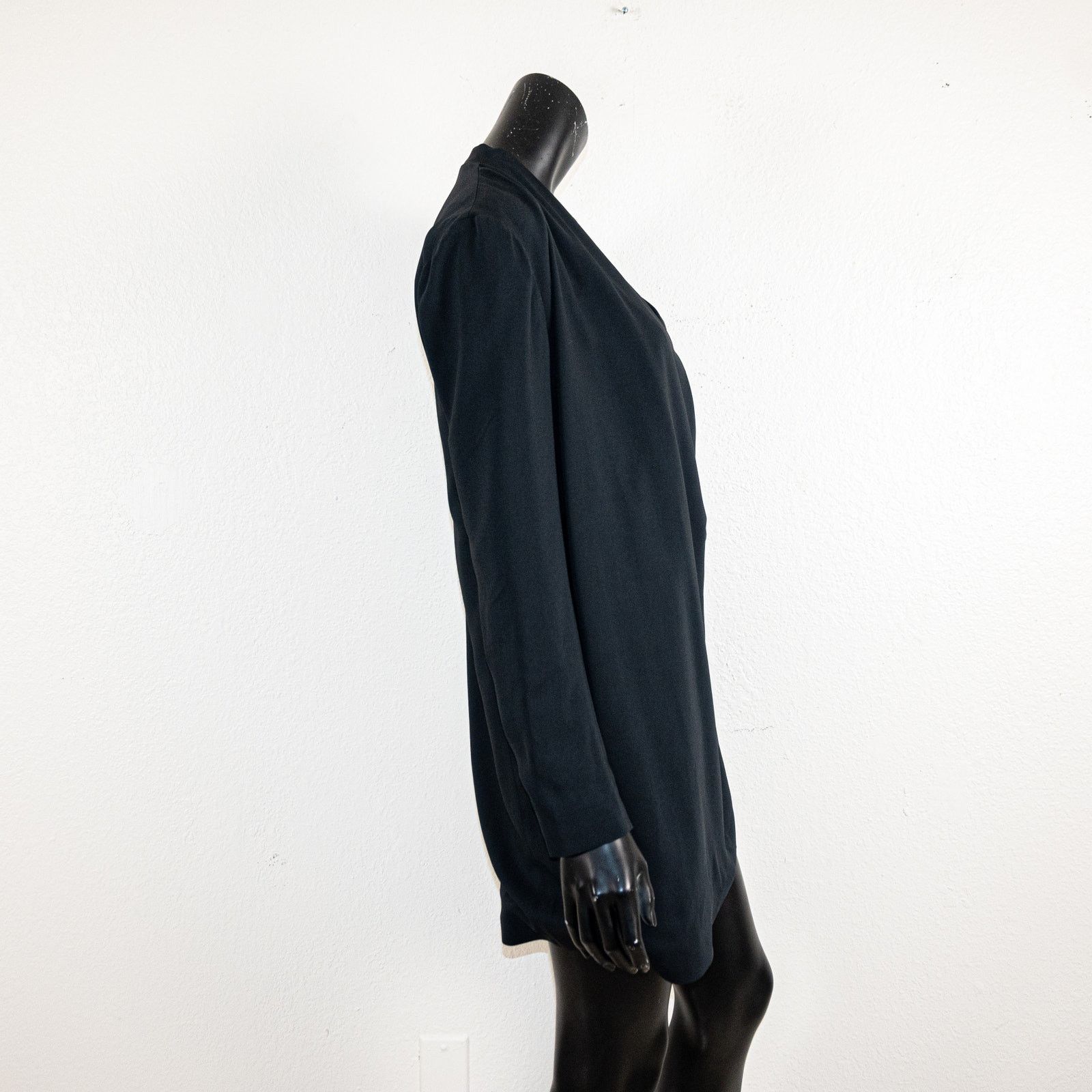 Anine Bing Anine Bing $545 Venice Long Sleeve Mini Dress in Black Size M / US 6-8 / IT 42-44 - 8 Thumbnail