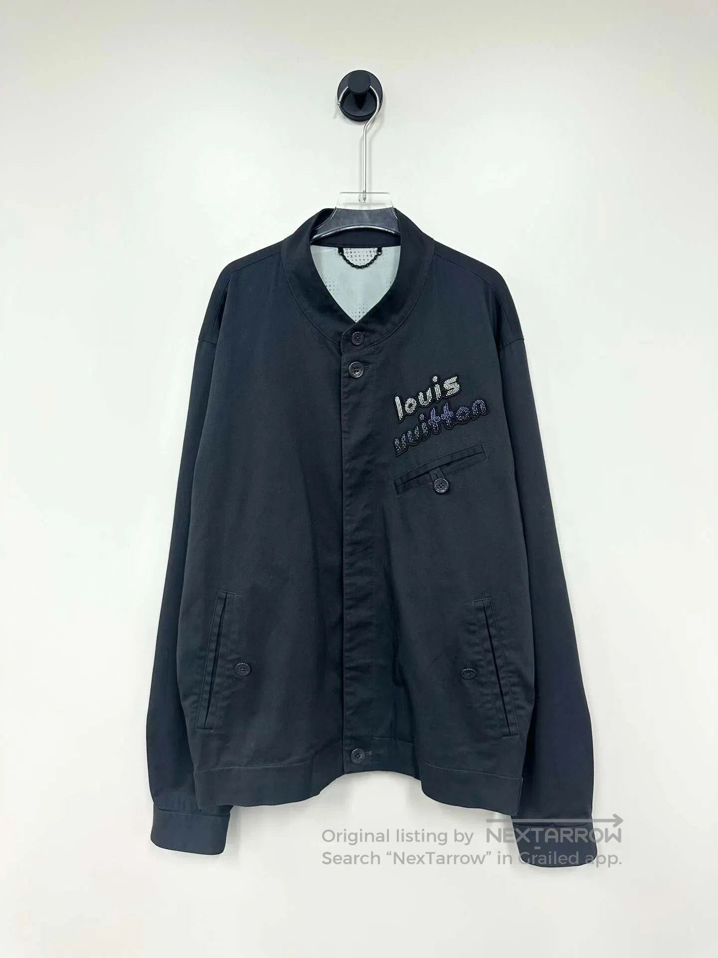 Louis Vuitton Louis Vuitton Black Beaded Letter Logo Collar Jacket| Size US L / EU 52-54 / 3 - 1 Thumbnail