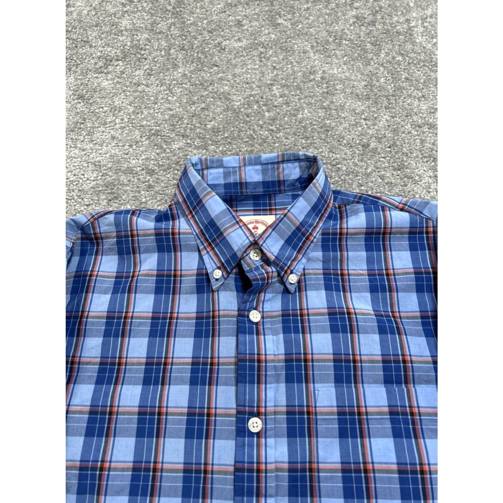Brooks Brothers Brooks Brothers Shirt Mens Medium Blue Plaid Button-Down Shirt Button-Down Casual Classic Preppy Mens Size US M / EU 48-50 / 2 - 5 Thumbnail