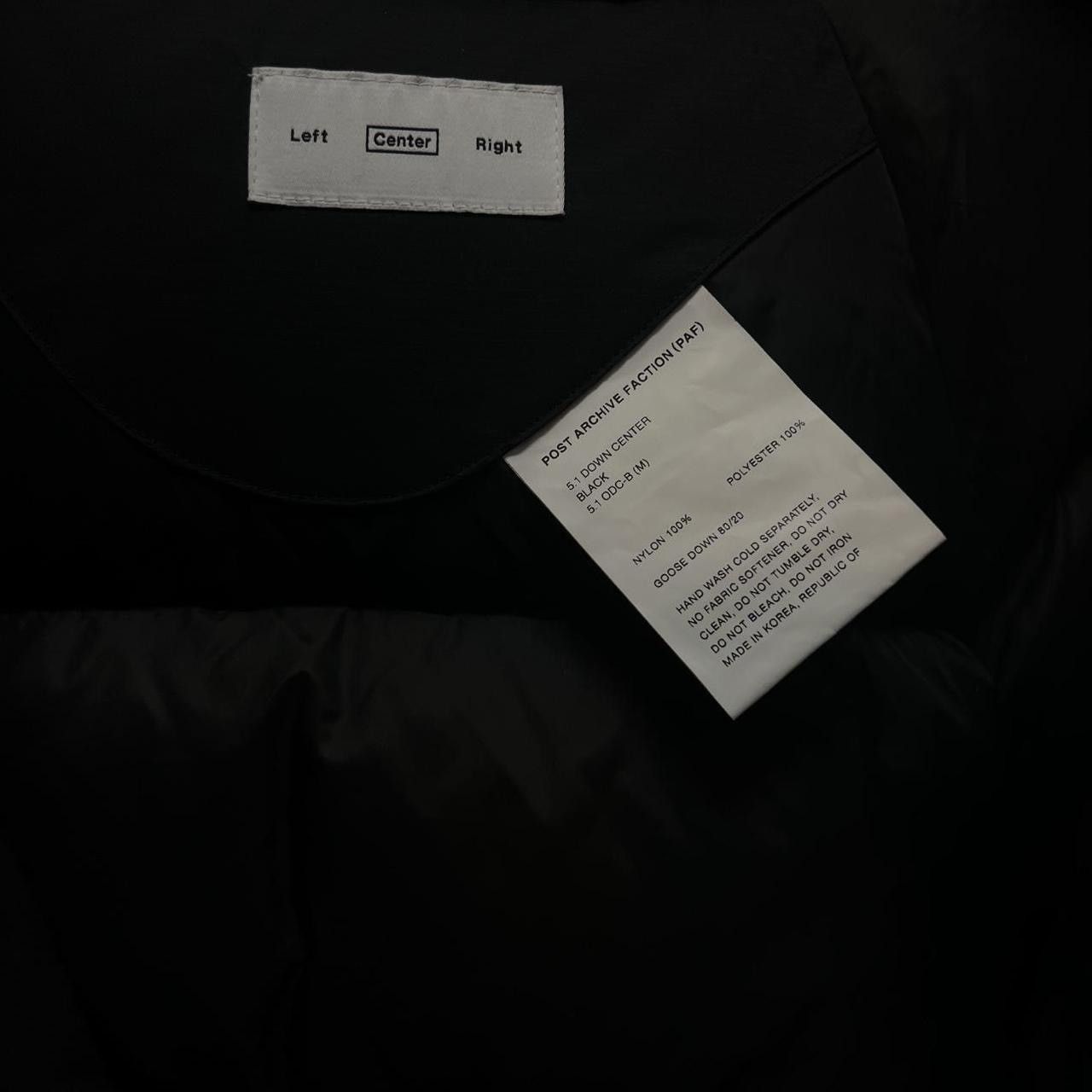 POST ARCHIVE FACTION (PAF) POST ARCHIVE FACTION 5.1 DOWN CENTER JACKET Size US M / EU 48-50 / 2 - 5 Thumbnail