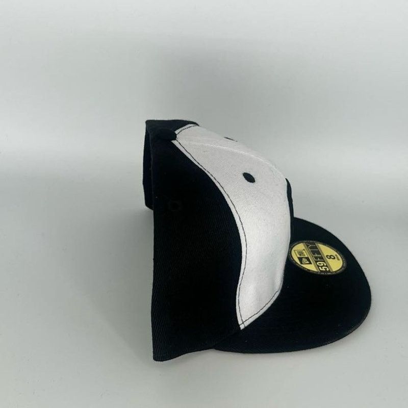 New Era Size 8 Black White San Diego Padres New Era MLB 59Fifty Fit Size ONE SIZE - 4 Thumbnail
