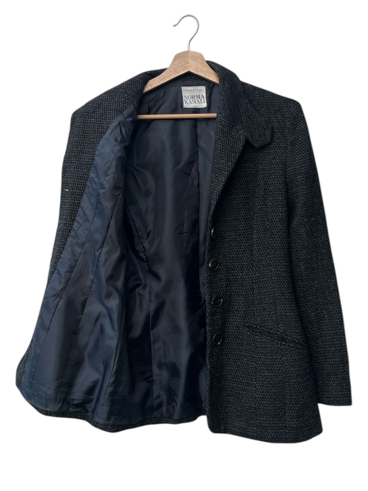 Norma Kamali Norma Kamali Wool Blend Jacket Size S / US 4 / IT 40 - 3 Thumbnail