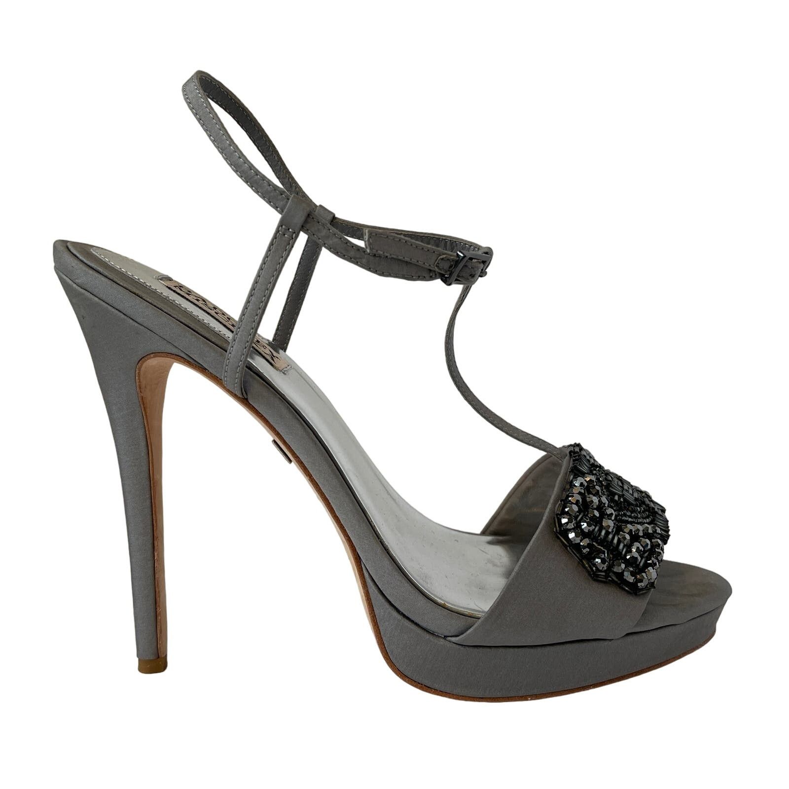 Badgley Mischka Badgley Mischka Amara Beaded T-Strap Evening Sandals Sz 9 Size US 9 / IT 39 - 5 Thumbnail