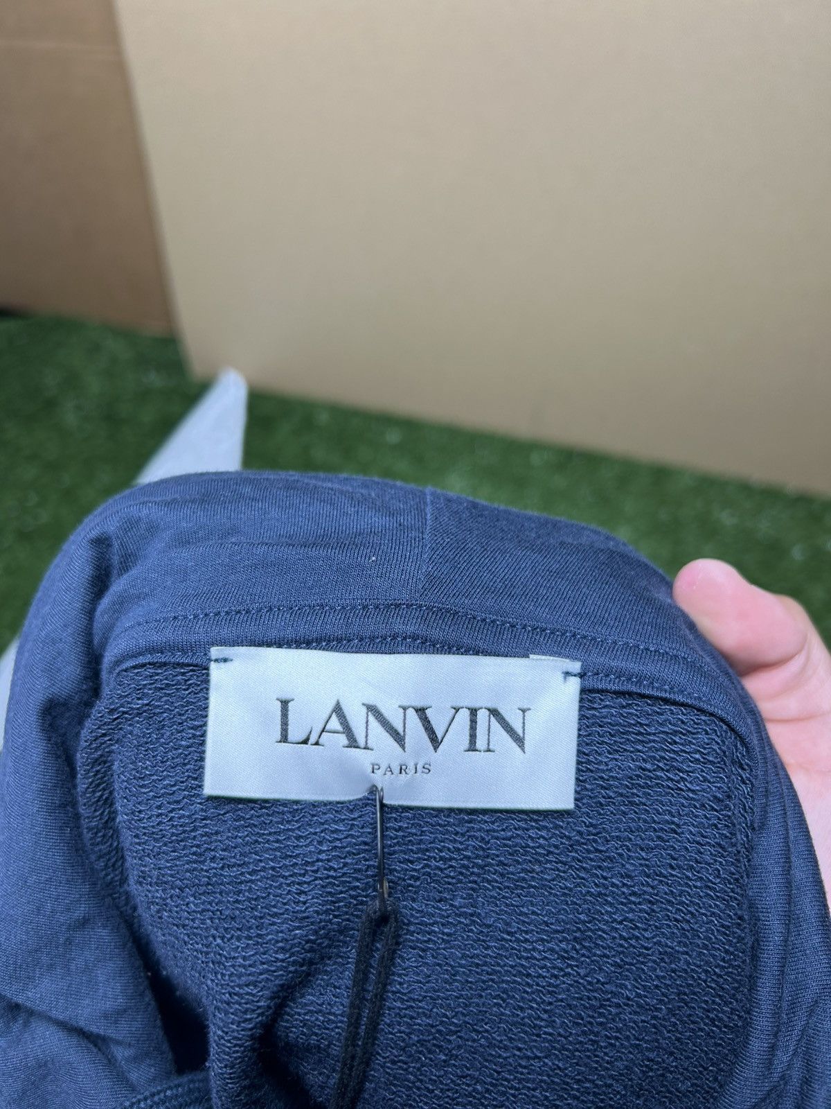 Lanvin Lanvin Navy curb hoodie Size US M / EU 48-50 / 2 - 5 Thumbnail
