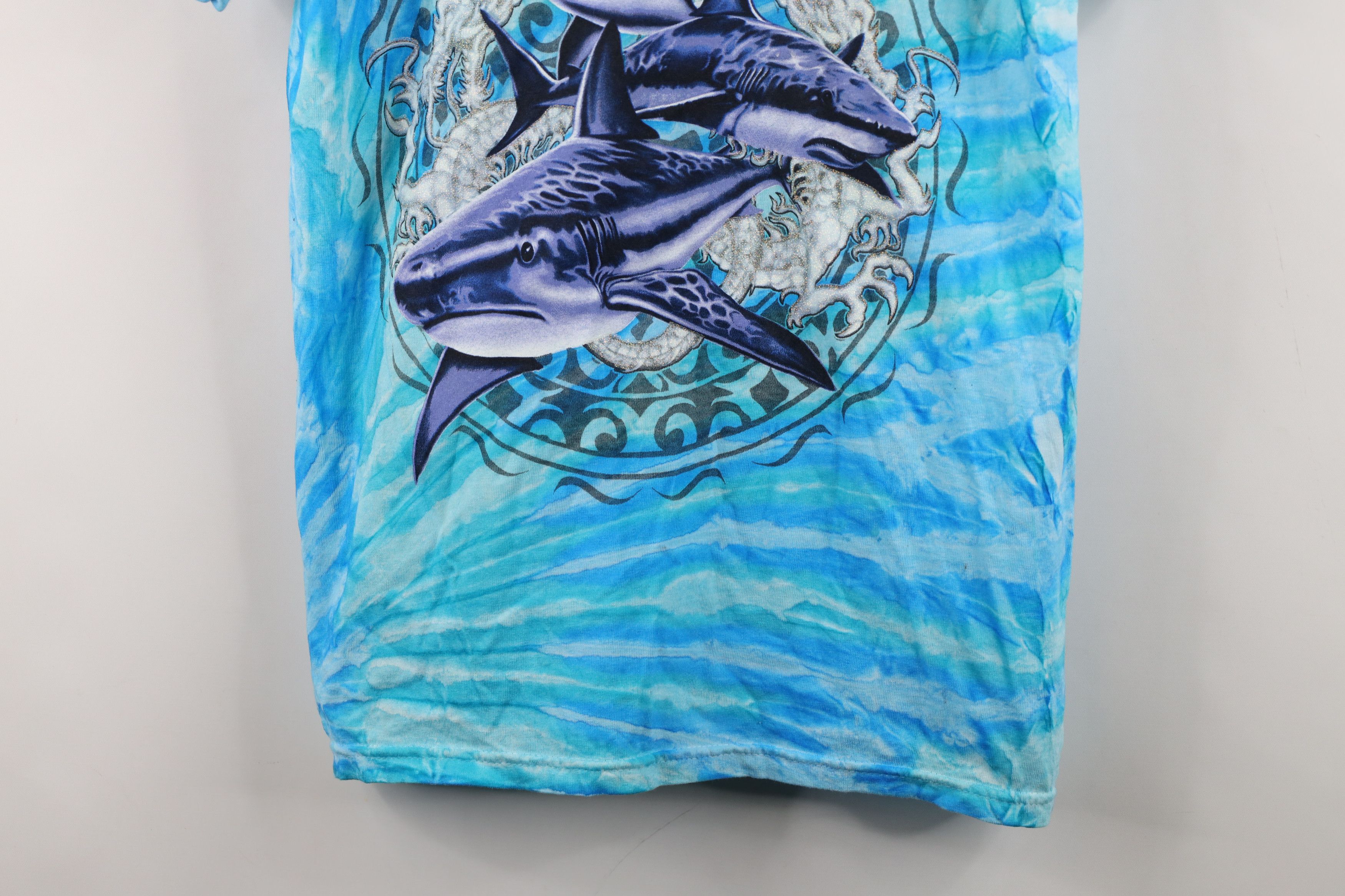 Vintage Vintage Y2K Streetwear Dragon Shark Florida T-Shirt Blue Size US S / EU 44-46 / 1 - 3 Thumbnail