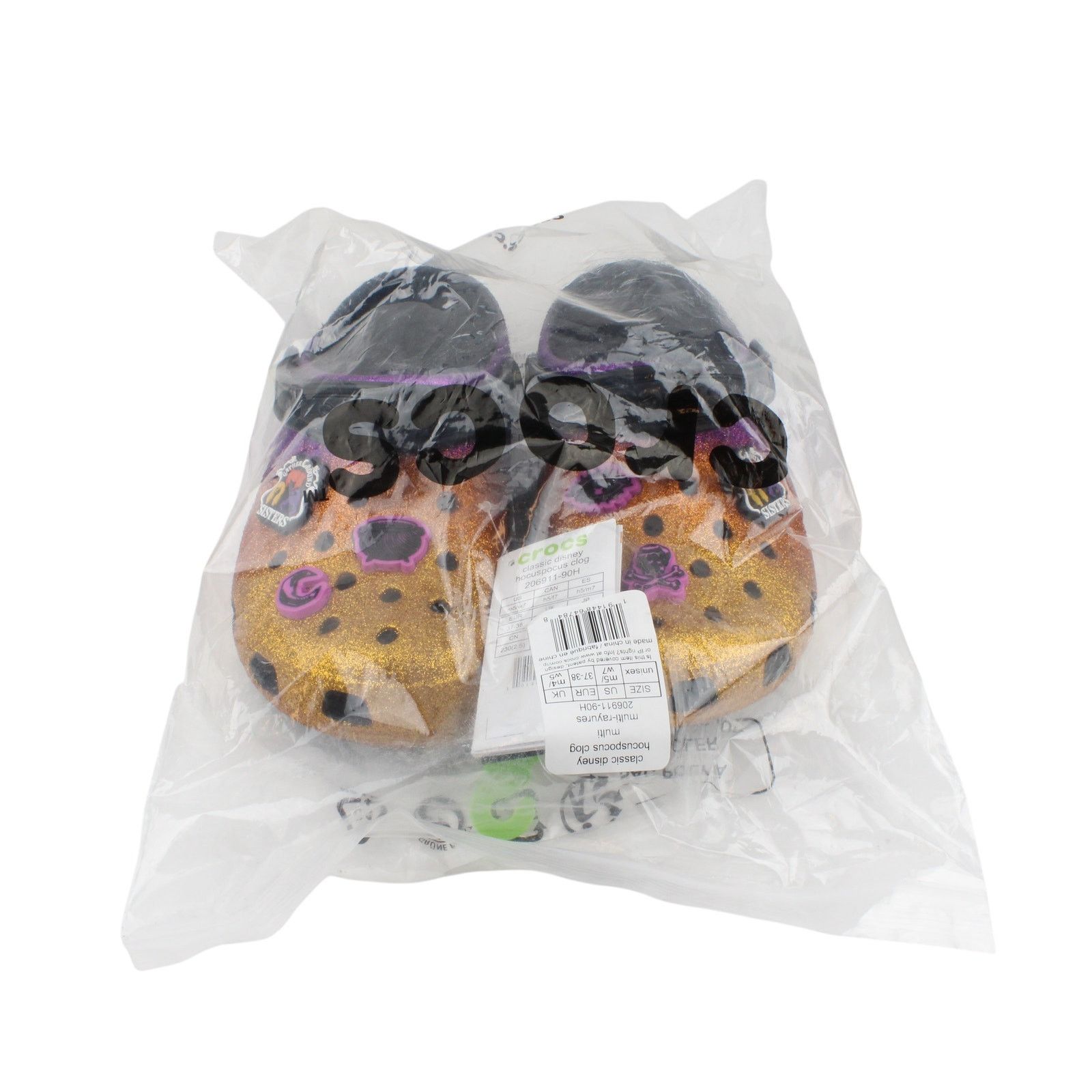 Crocs New Size Womens 7 / Mens 5 Disney Hocus Pocus Sparkle Crocs Size US 7 / IT 37 - 2 Thumbnail