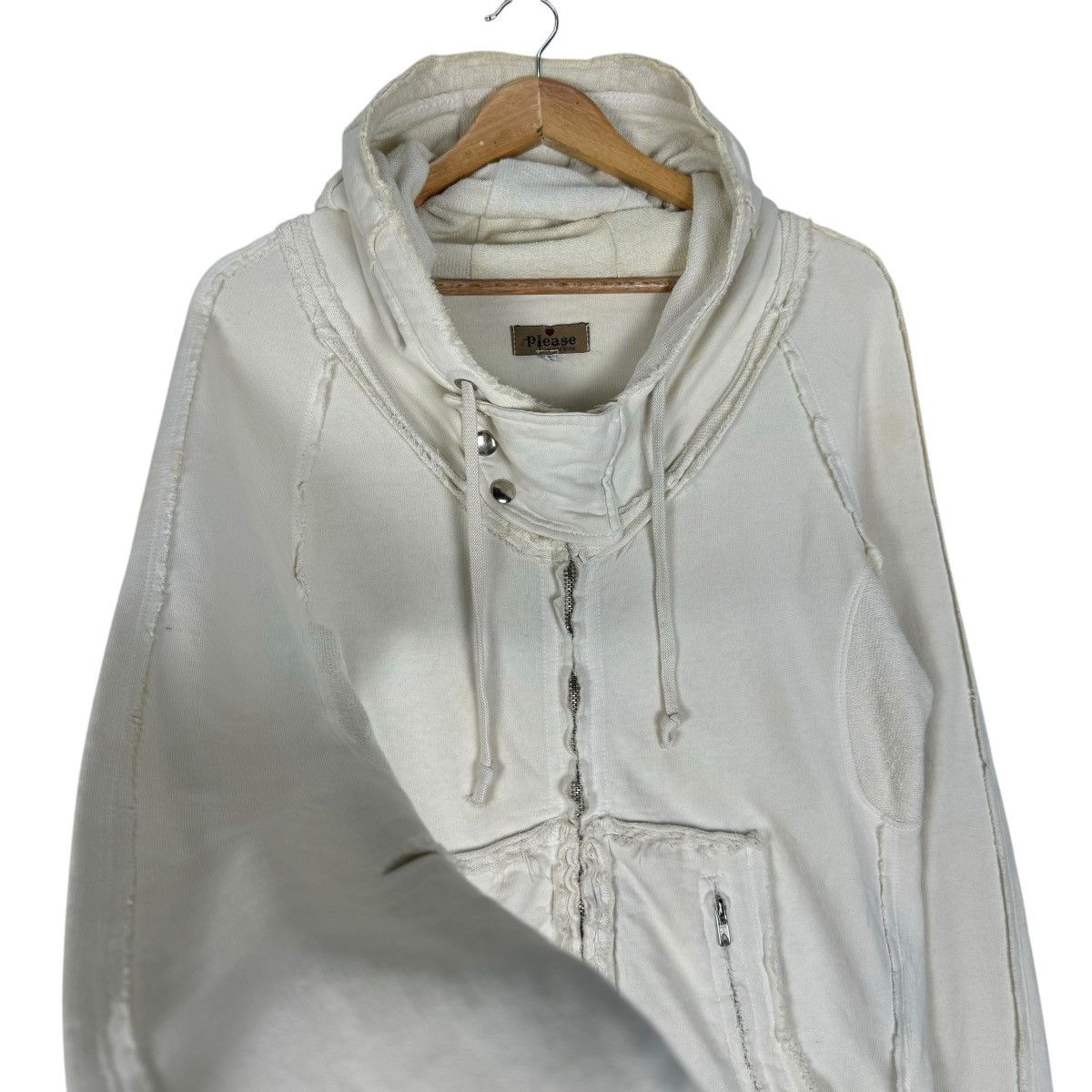 If Six Was Nine ☀️PLEASE HOODIE DISTRESSED BONO SWEATER JACKET Size US S / EU 44-46 / 1 - 6 Thumbnail
