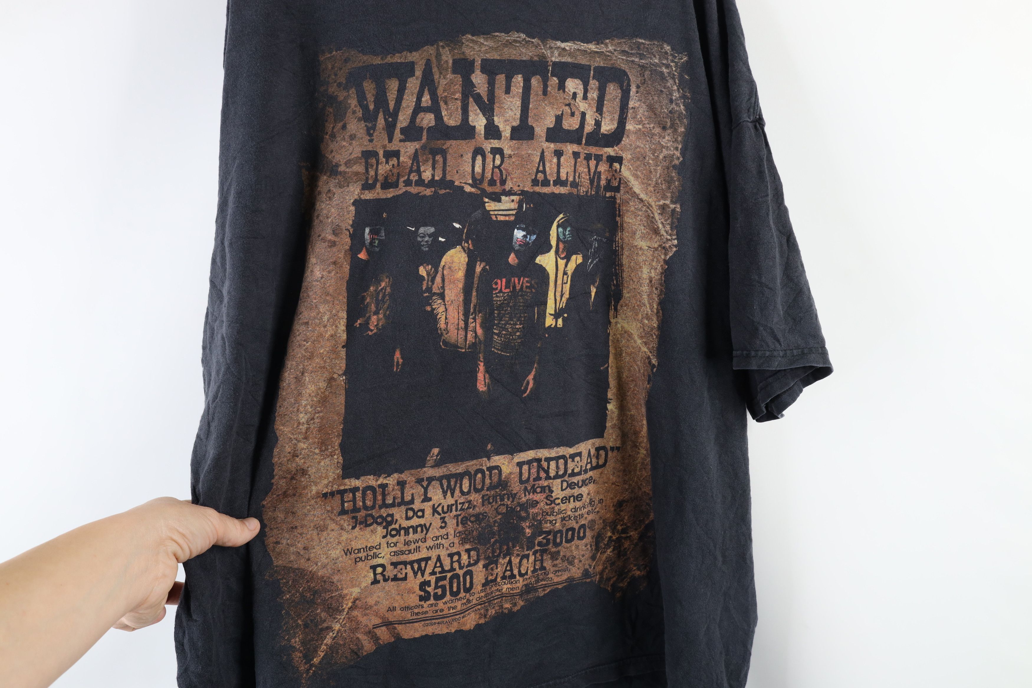 Vintage Vintage Y2K Dead or Alive Hollywood Undead Band T-Shirt Size US XXL / EU 58 / 5 - 5 Thumbnail