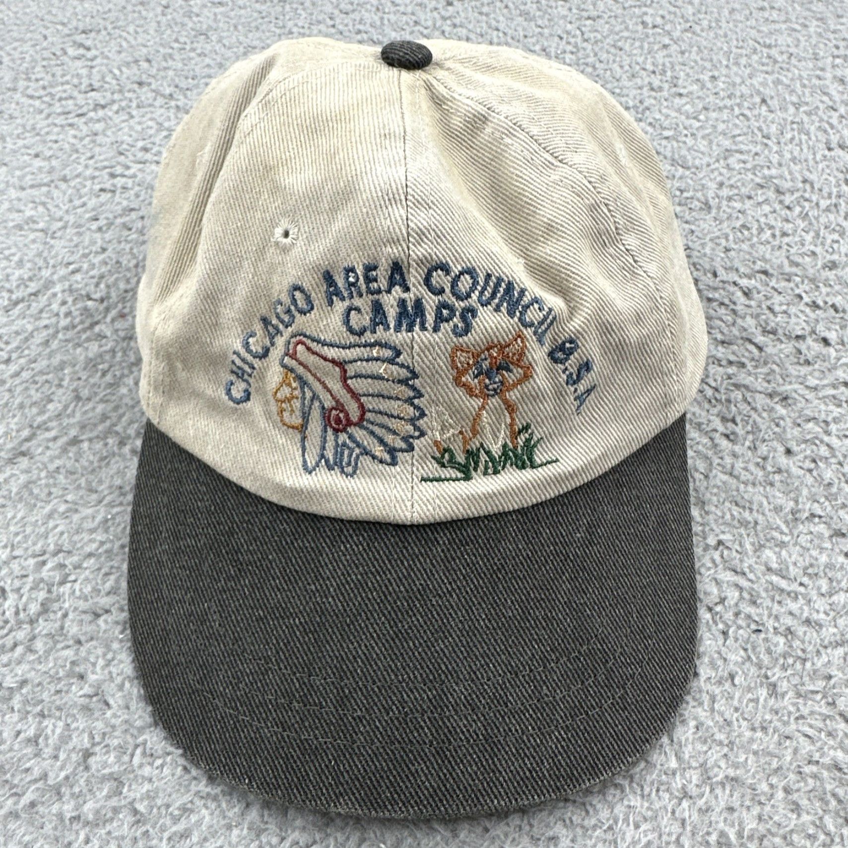 Vintage VINTAGE KC Caps Baseball Cap Unisex Adults One Size Beige 90s USA Adjustable Lightweight Breathable Casual Caps Hat Women Men Boys Girls Size ONE SIZE - 2 Thumbnail