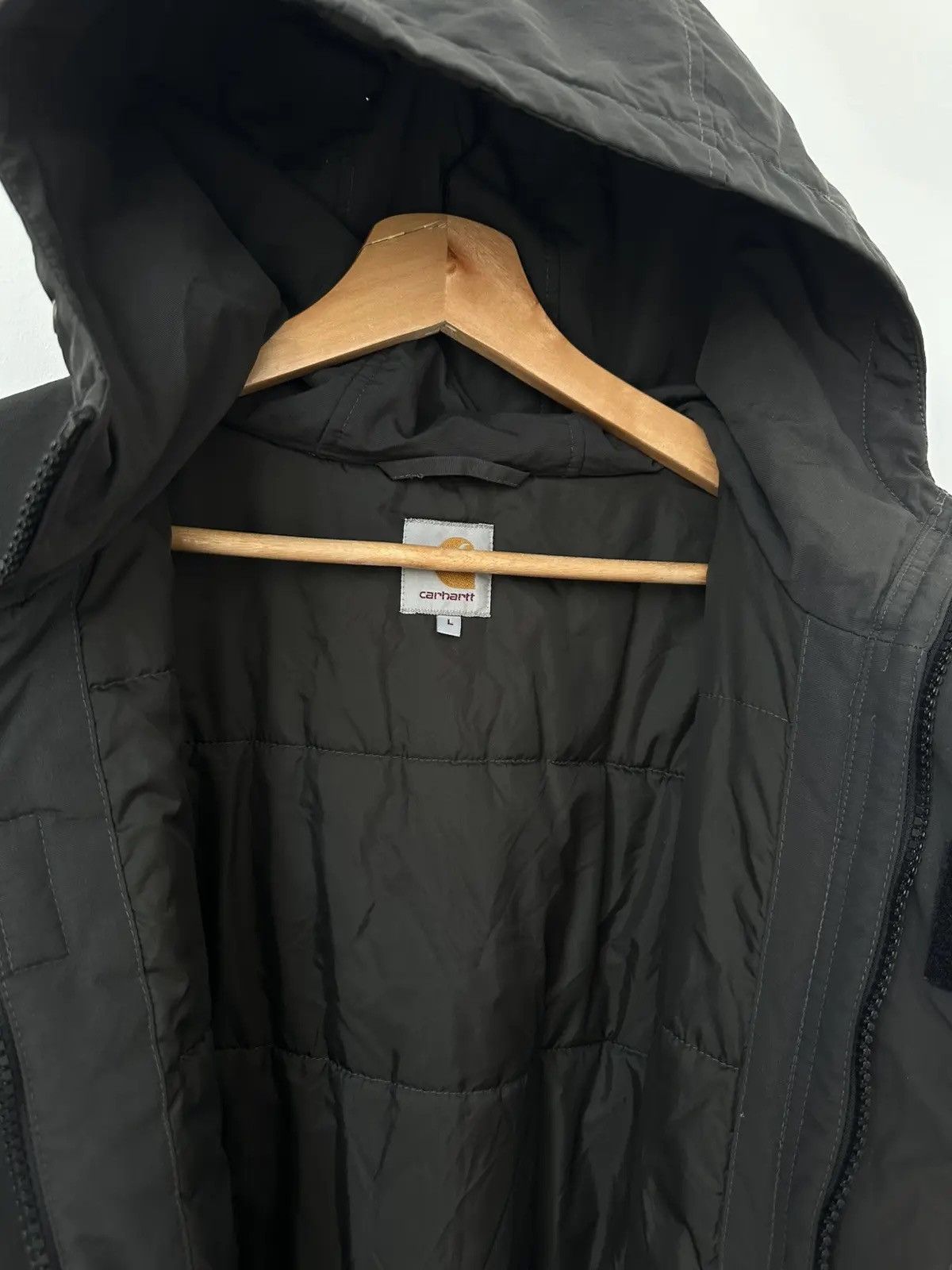Carhartt Vintage Carhartt Big Logo Gray Jacket Size US L / EU 52-54 / 3 - 7 Thumbnail