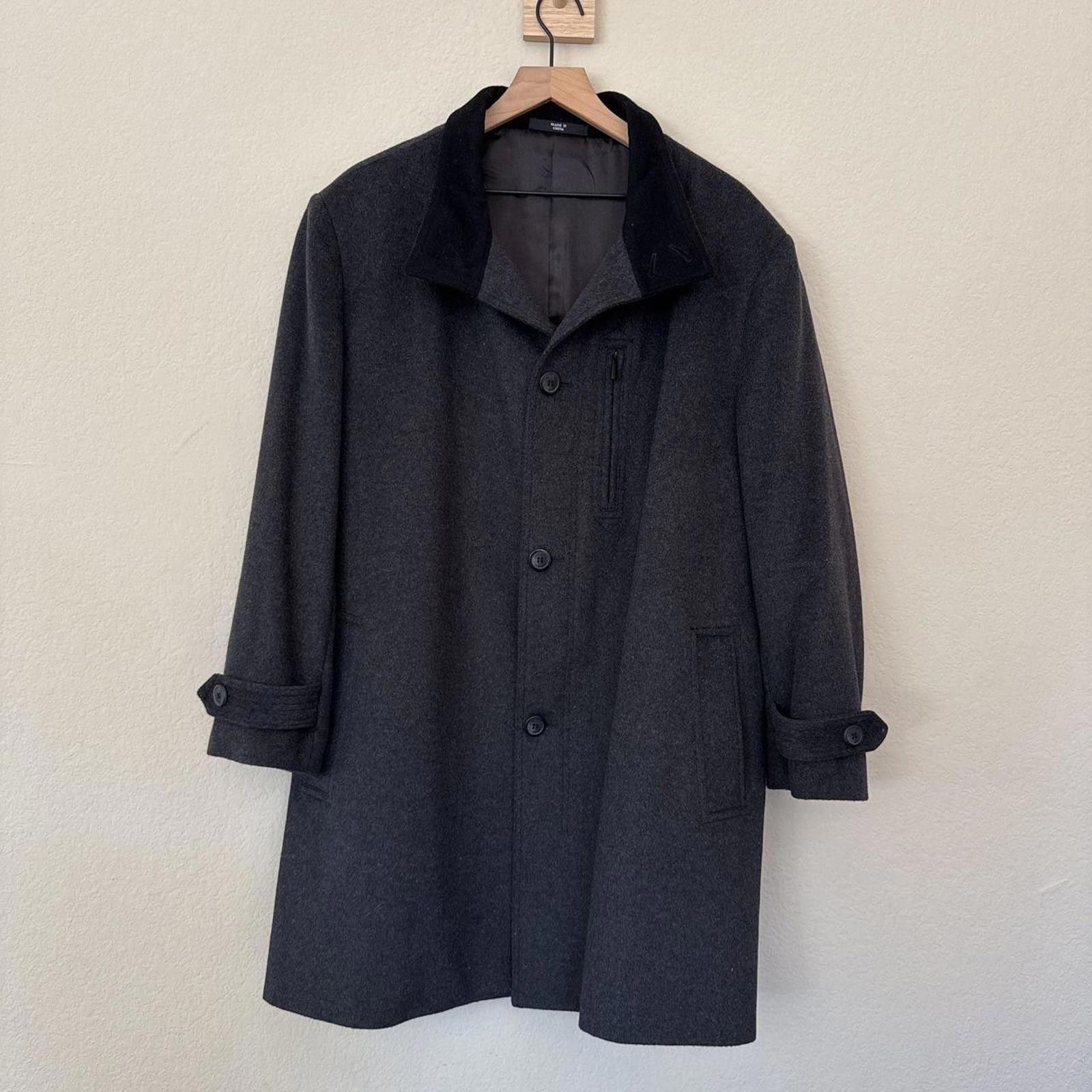 Other London Fog Overcoat Men's Black Wool Size US XS / EU 42 / 0 - 1 Thumbnail