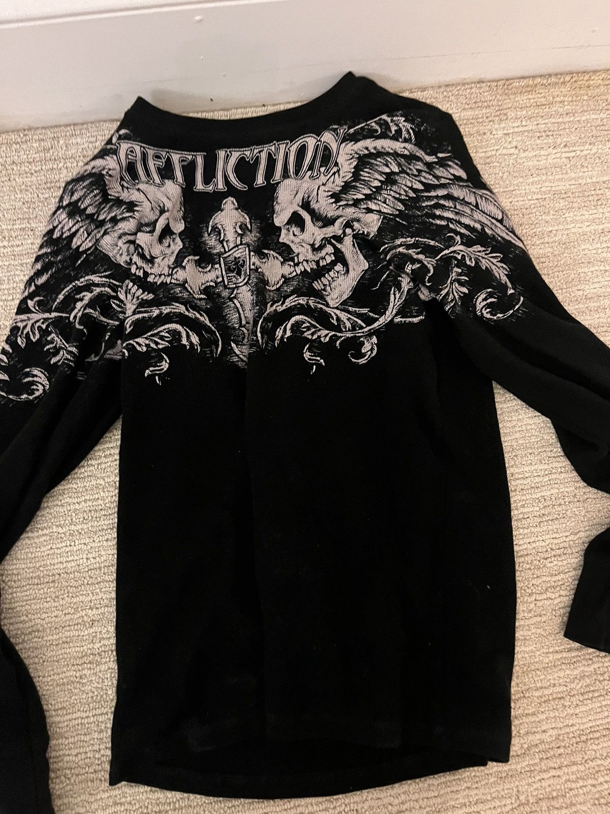 Affliction long sleeve skull shirt Size US S / EU 44-46 / 1 - 2 Thumbnail