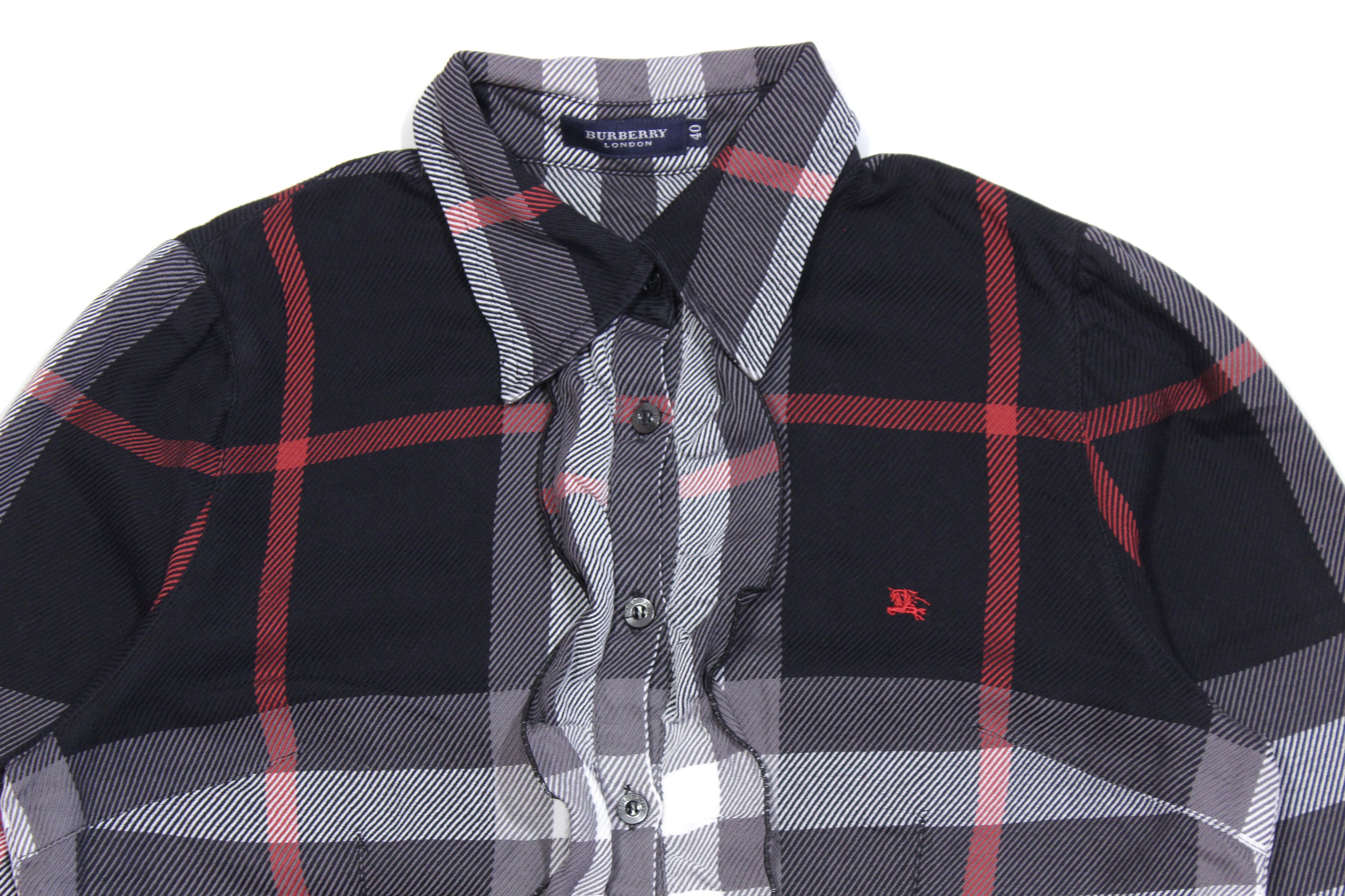 Burberry Logo Nova Check Soft Shirt Vintage Size S / US 4 / IT 40 - 3 Thumbnail