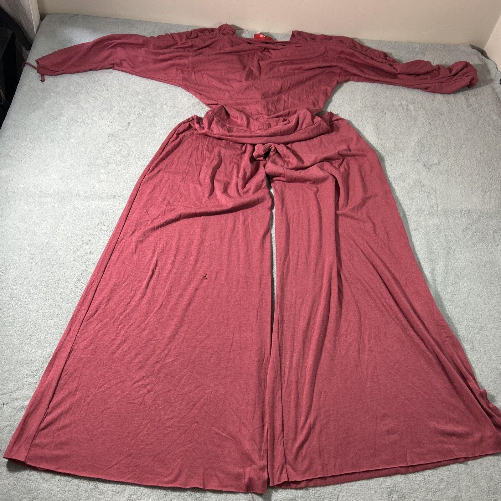 Anthropologie Beyond Baggy Wide Leg Kimono Sleeved Jumpsuit Medium String Size M / US 6-8 / IT 42-44 - 2 Thumbnail