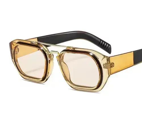 Other Yellow Frame Retro Style Sunglasess Size ONE SIZE - 3 Thumbnail