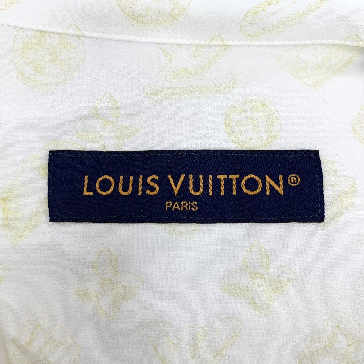 Louis Vuitton Louis Vuitton Off-white Long Sleeve Shirt K26WX Size US L / EU 52-54 / 3 - 5 Thumbnail