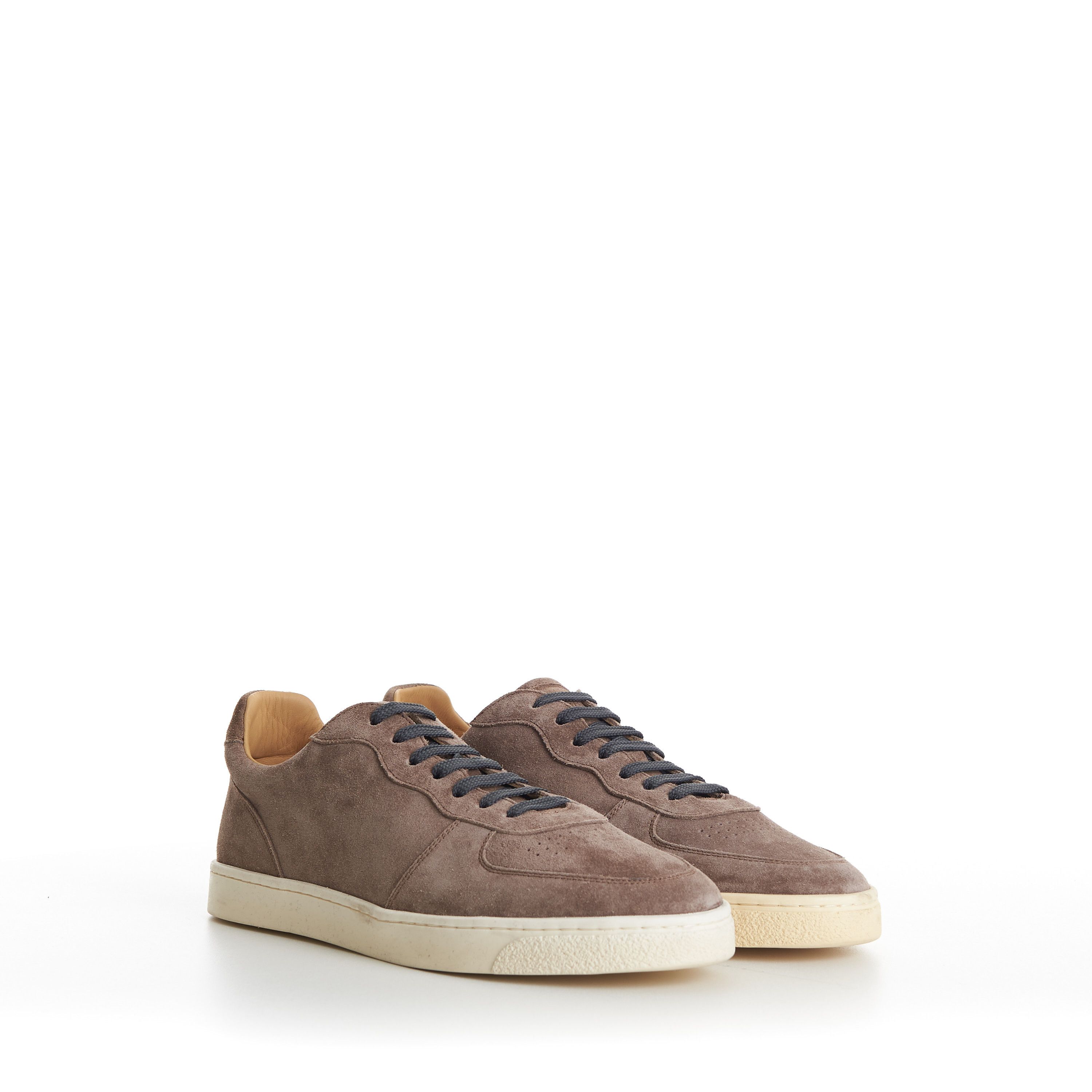 Brunello Cucinelli Suede Sneakers With Natural Rubber Sole (Discolored soles) Size US 10 / EU 43 - 2 Thumbnail