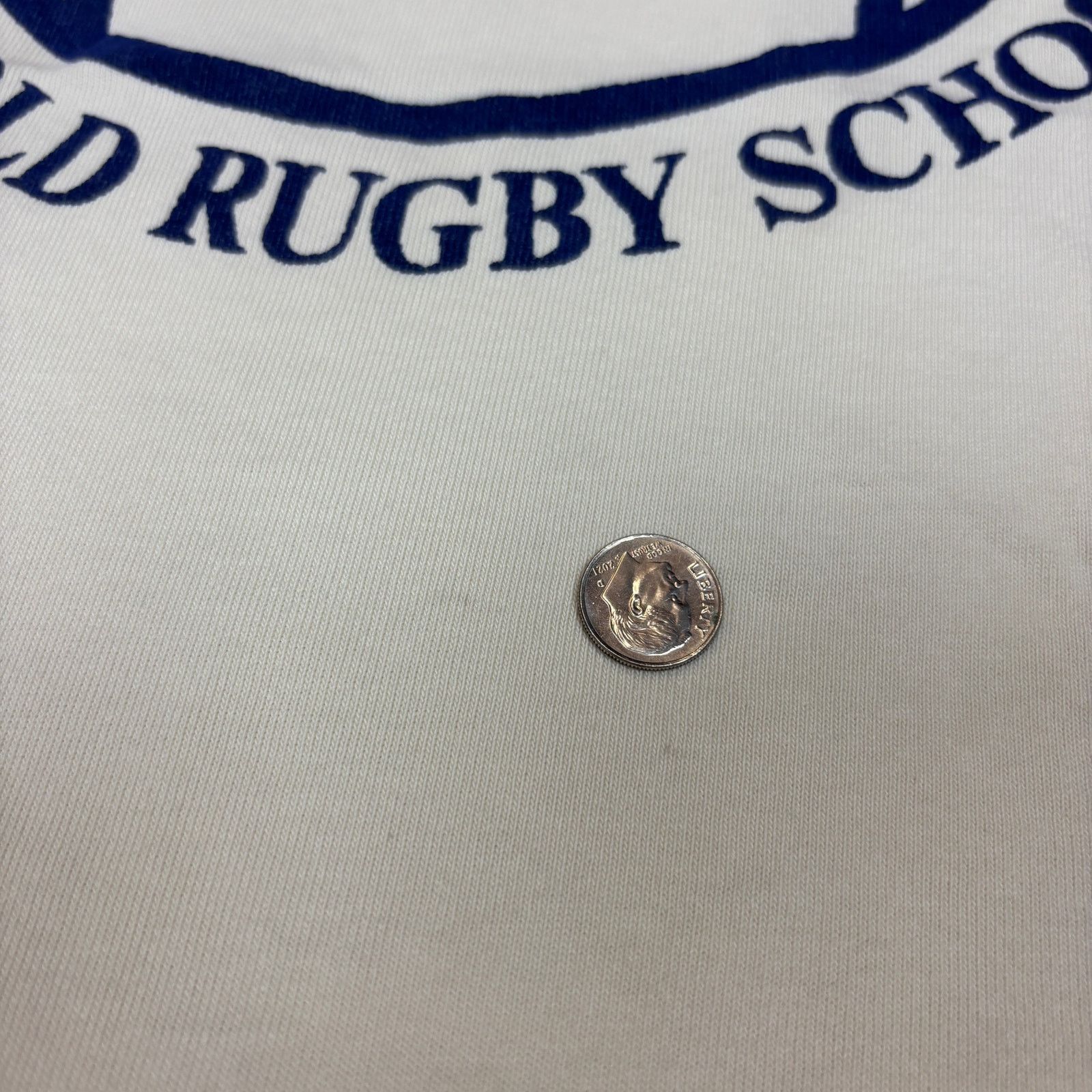 Benetton × Vintage Rare Vintage Benetton World Rugby School Mock Neck Shirt XL Size US XL / EU 56 / 4 - 10 Thumbnail