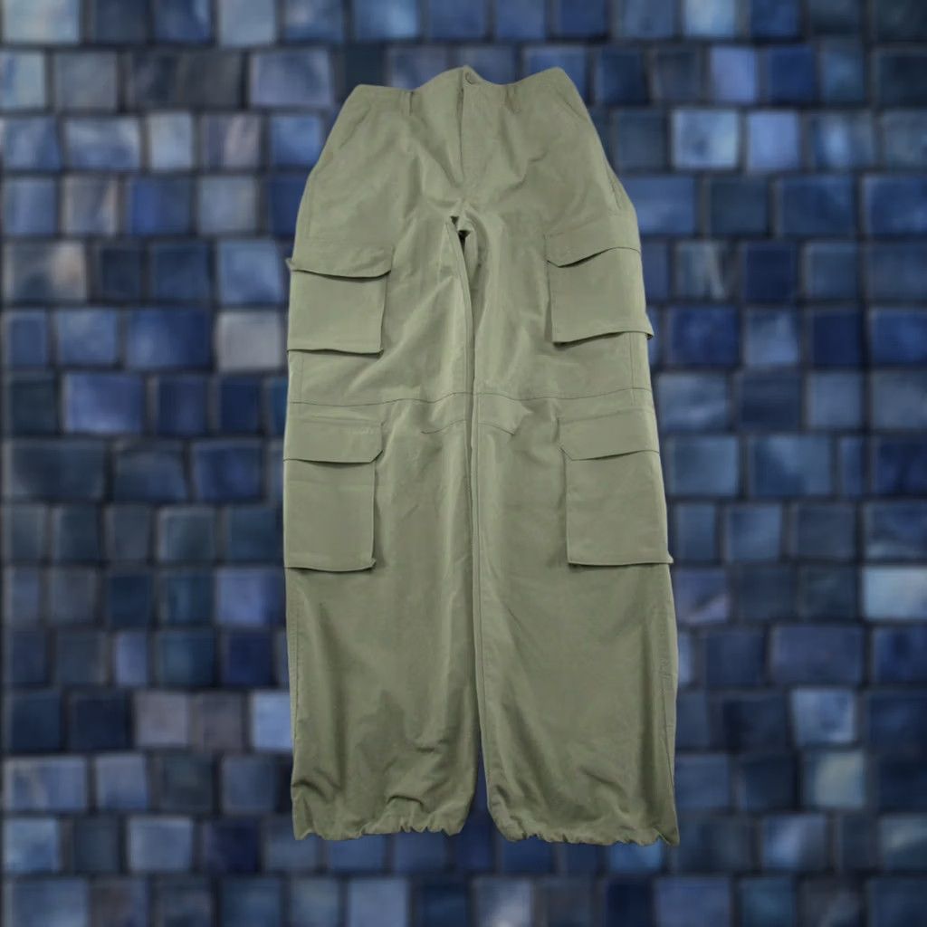 Vintage Love Tree Cargo Pants Baggy Green Elastic Waist Women’s L Size Pants Size 36" / US 14 / IT 50 - 1 Thumbnail
