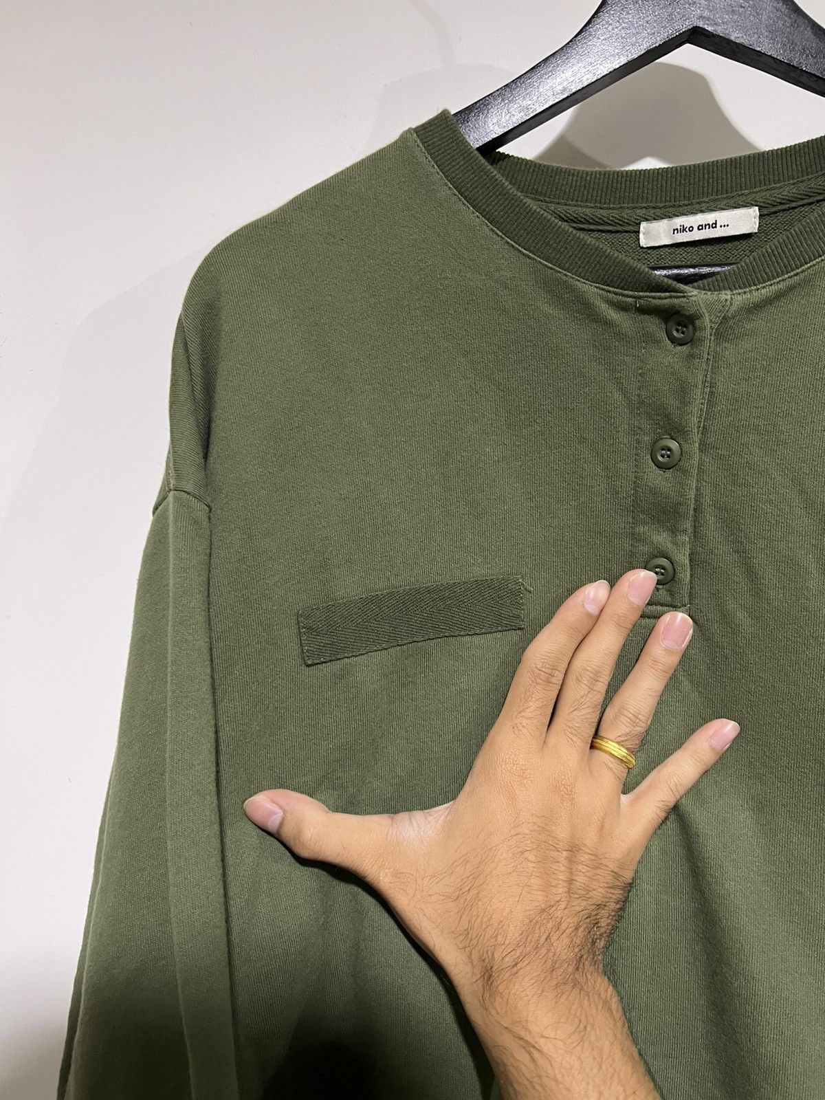 Japanese Brand Niko and... Green Crewneck Size US L / EU 52-54 / 3 - 4 Thumbnail