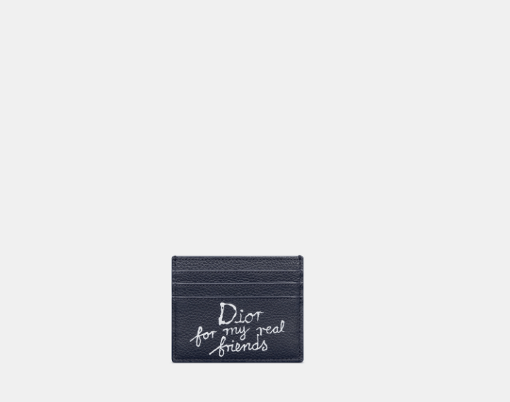 Dior o1w1db10825 Size : OS / 2ESCH1 Card Holder in Navy Blue Size ONE SIZE - 1 Thumbnail
